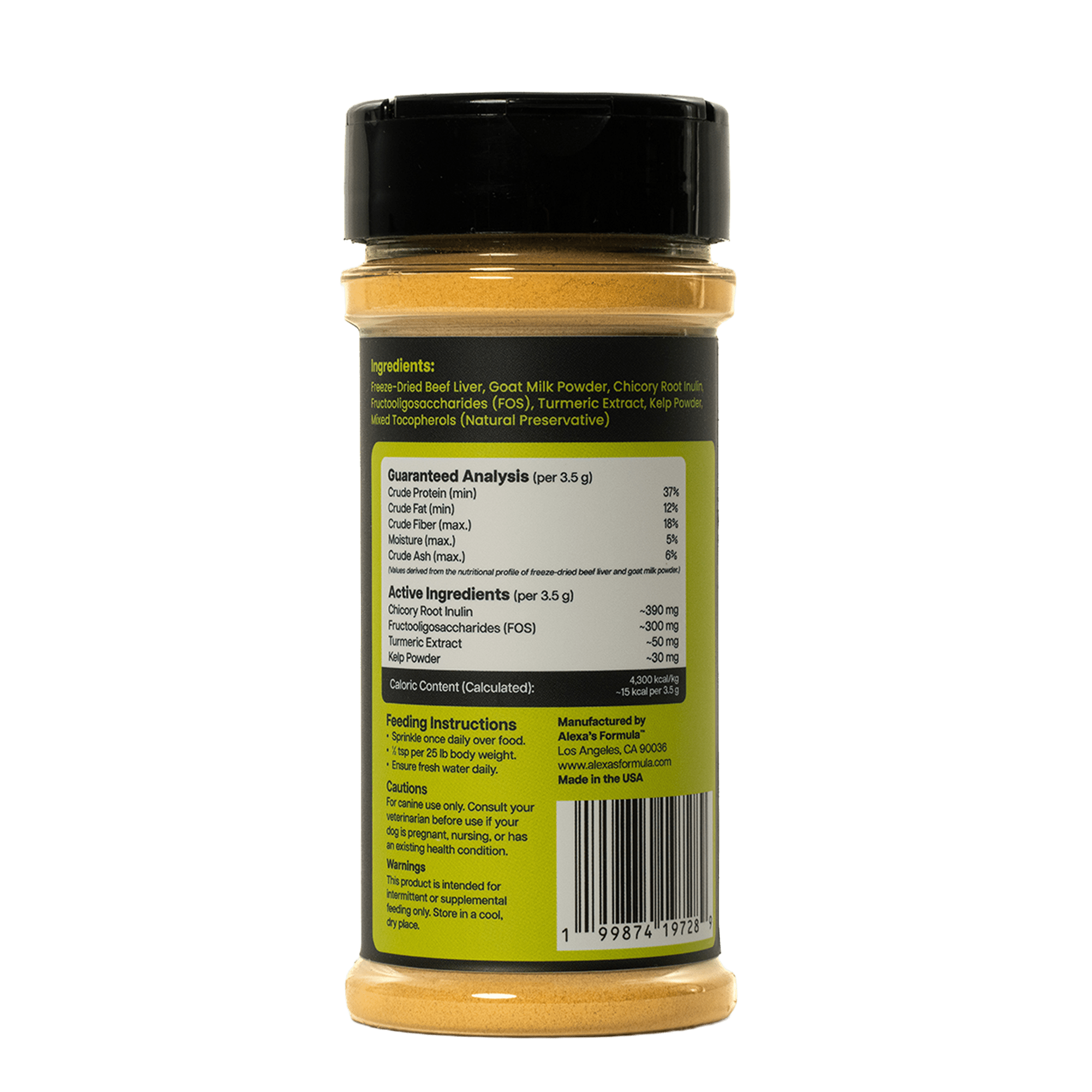 Beef Liver Vitality Powder Topper dog food topper by Alexa's Formula